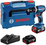 Bosch smūginis bešepetėlinis suktuvas gręžtuvas GSB 18V-45 2x 3.0Ah, GAL 18V-40, LB lagaminas