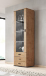 Cama display cabinet SOHO S1 lefkas oak/juodas