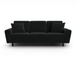 Sofa-lova Micadoni Moghan, 235x100x88 cm, juoda