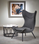 Fotelis ATLANTIS leisure armchair dark pilkas/ juodas