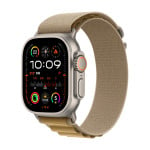 Apple Watch Ultra 2 GPS + Cellular 49mm Natural Titanium Case with Tan Alpine Loop - Medium MX4F3UL/A