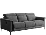 Trivietė sofa reglaineris Loft24 Lund, pilka