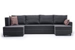 Kampinė sofa-lova Ece Panoramik, pilka