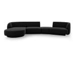 Modulinė sofa Micadoni Miley, juoda