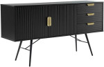 Sideboard PIXAR 150x40xH80cm, juodas