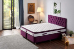 Čiužinys Kalune Design Violet 480NRN1333, 150x200x25 cm, dvivietis, baltos/violetinės spalvos