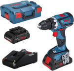 Akumuliatorinis gręžtuvas-suktuvas Bosch GSR 18V-55, 2x4.0Ah ProCORE 18V, GAL 18V-40, 0-450 / 0-1.750 min.-1