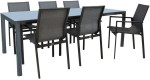 Lauko baldų komplektas Sodo baldų komplektas AMALFI table and 6 chairs, pilkas