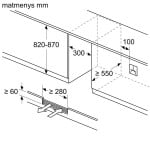 Įmontuojamas vyno šaldytuvas KUW20VHF0 Bosch, talpa 21 butelis, 82cm