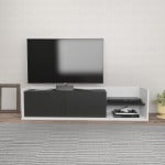 TV stalas Krog - White, Anthracite