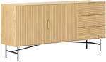 Sideboard BASSEL 160x40H75cm, 3D melamine