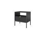 Spintelė prie lovos AKL Furniture Nova Sands S54, juoda