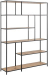 Bookcase SEAFORD 135x35xH185cm, oak