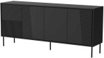 Cama Meble Komoda - 200x45x88, Matinė Juoda