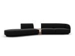 Modulinė sofa Micadoni Miley, juoda