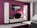 Cama Living room cabinet set VIGO 4 baltas gloss