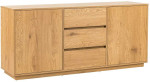 Side board SACHA 160x40xH74cm, melamine with oak bark