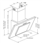 AKPO WK-4 NERO 2.0 60 Baltas T300 Linear LED/Controller Hood