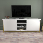 TV stalas Otis - Gold, White