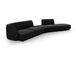 Modulinė sofa Micadoni Miley, juoda