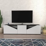 TV stalas Carson - Anthracite, White