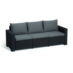 Sodo sofa California 3 Vietų sofa, pilka