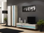 Cama Living room cabinet set VIGO NEW 5 sonoma/baltas gloss