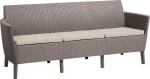 Trivietė sodo sofa Salemo 3 Seater Sofa, ruda