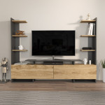 TV stalas Ava - Oak, Black