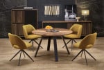 DANILO table walnut/juodas