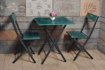 Kalune Design Sodo stalo ir kėdžių rinkinys (3 vienetai) Bistro Set 5