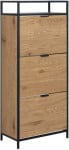 Shoe cabinet SEAFRORD 56x30xH129cm, juodas