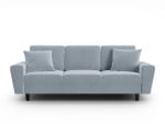 Sofa-lova Micadoni Moghan, 235x100x88 cm, mėlyna/pilka