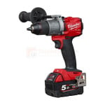 Smūginio suktuvo-gręžtuvo Milwaukee M18 FPD2-502X, 18 V, įkroviklis + lagaminas