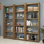 Kalune Design Knygų lentyna City 3 - Walnut, Walnut