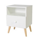 Naktinė spintelė ADRK Furniture Logan 01, balta