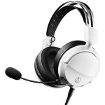 Audio-Technica ATH-GL3WH žaidimų ausinės su laidu, Baltos