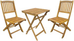 Lauko baldų komplektas Balcony set GWEN table and 2 chairs