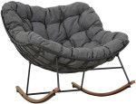 Rocking chair ROYAL dark pilkas