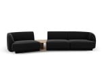 Modulinė sofa Micadoni Miley, juoda