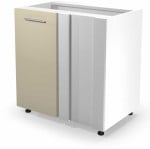 VENTO DN-100/82 corner lower cabinet, color: baltas / beige