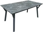 Table CASPER 160x90H73cm, pilkas