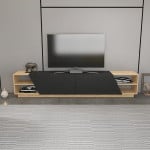 TV stalas Rhodes - Oak, Anthracite