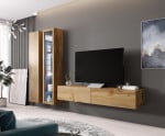 Cama Living room cabinet set VIGO 3 wotan oak/wotan oak gloss