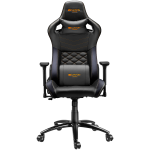 Canyon Premium Žaidimų kėdė Nightfall CND-SGCH7 Gaming Chair, Memory Foam, Aukštos kokybės Eko oda, Top gun pavertimo mechanizmas, tylūs poliuretaniniai 60mm ratukai, 4 klasės dujinis keltuvas