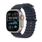 Apple Watch Ultra 2 GPS + Cellular 49mm Natural Titanium Case with Navy Ocean Band MX4D3EL/A