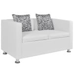 Dvivietė sofa, baltos spalvos