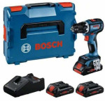 BOSCH suktuvas GSR 18V-90 C 3xPC4,0Ah 64/36Nm LB