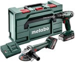 METABO Rinkinys COMBO 18V 2.4.3 (BS18+W18) 1x4,0Ah, 1x2,0Ah METABOX