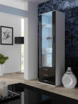 Cama display cabinet SOHO S1 baltas/juodas gloss